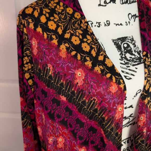 LuLaRoe Multicolor Patterned Cardigan - Picture 2 of 6